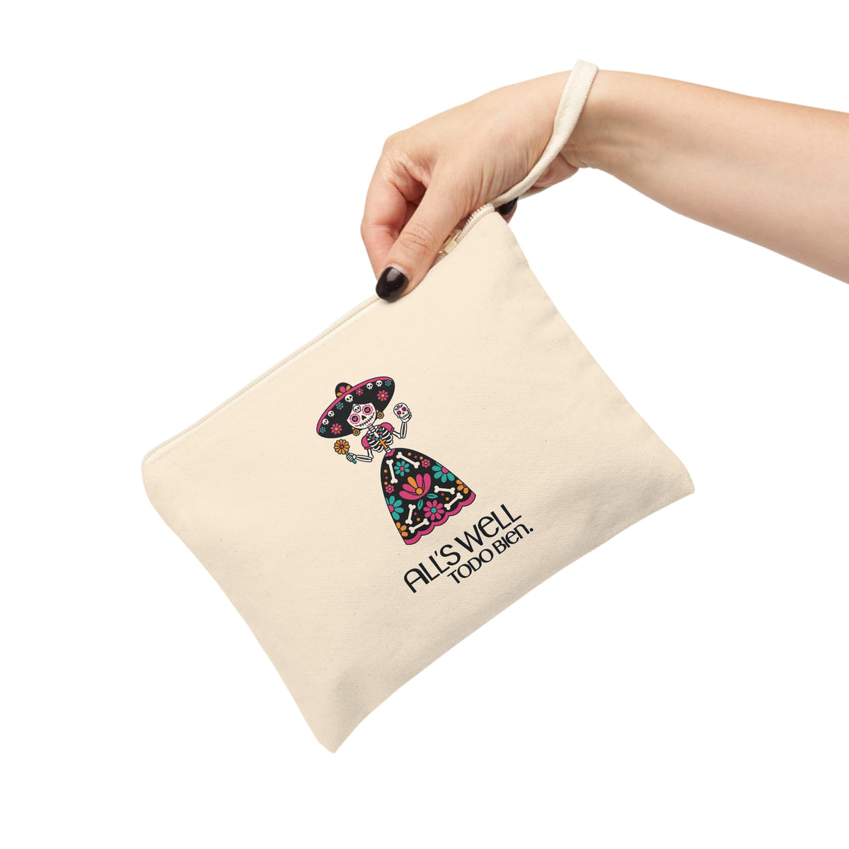 Todo Bien Señorita - Canvas Zipper Pouch