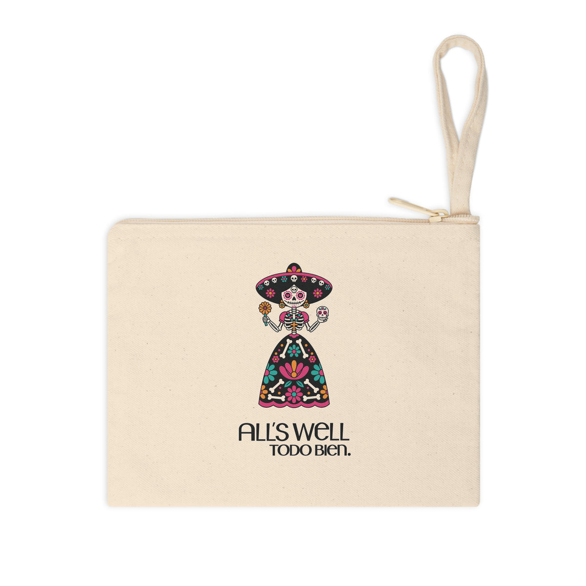 Todo Bien Señorita - Canvas Zipper Pouch