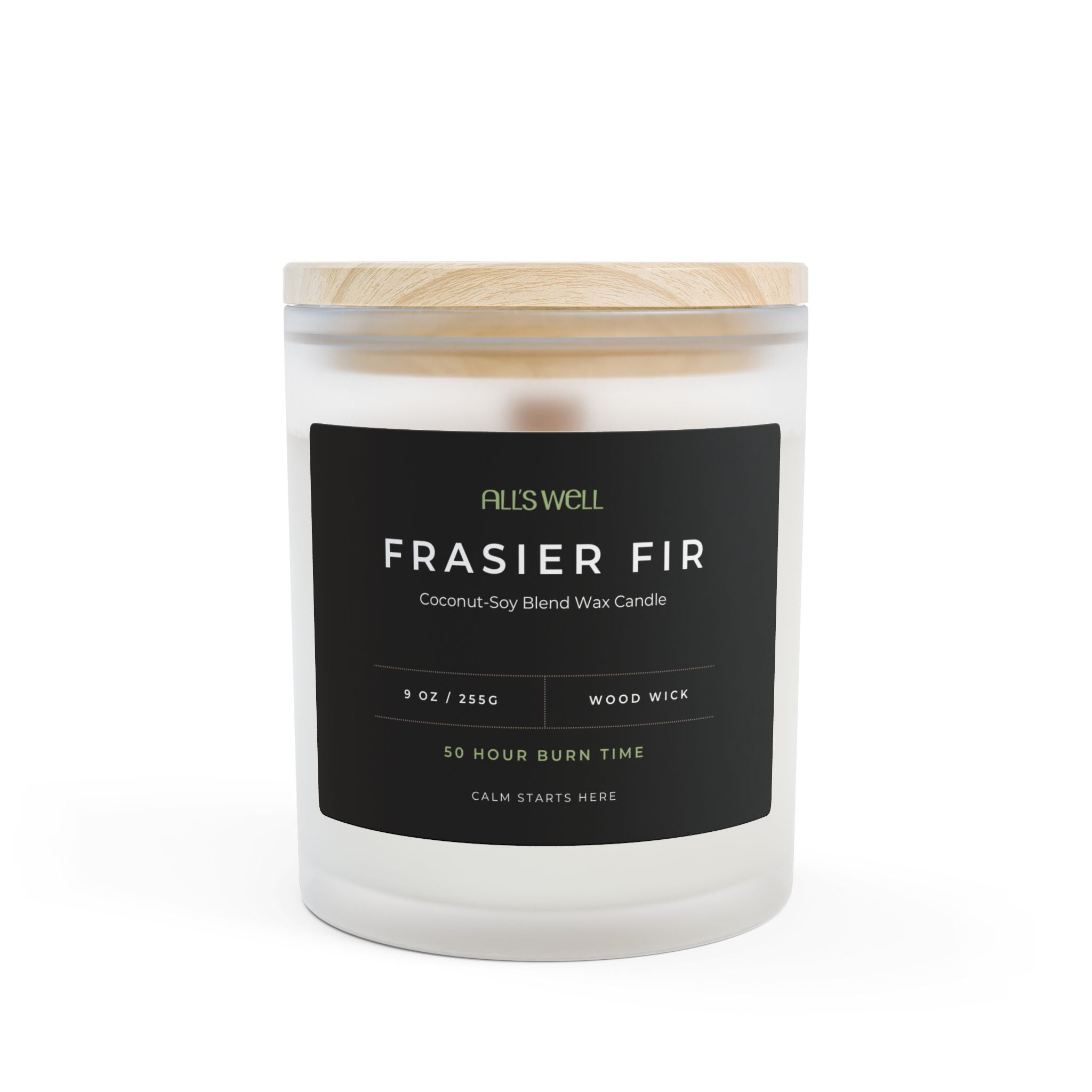 Premium Wood Wick Candle - Hand Poured Coconut-Soy Wax