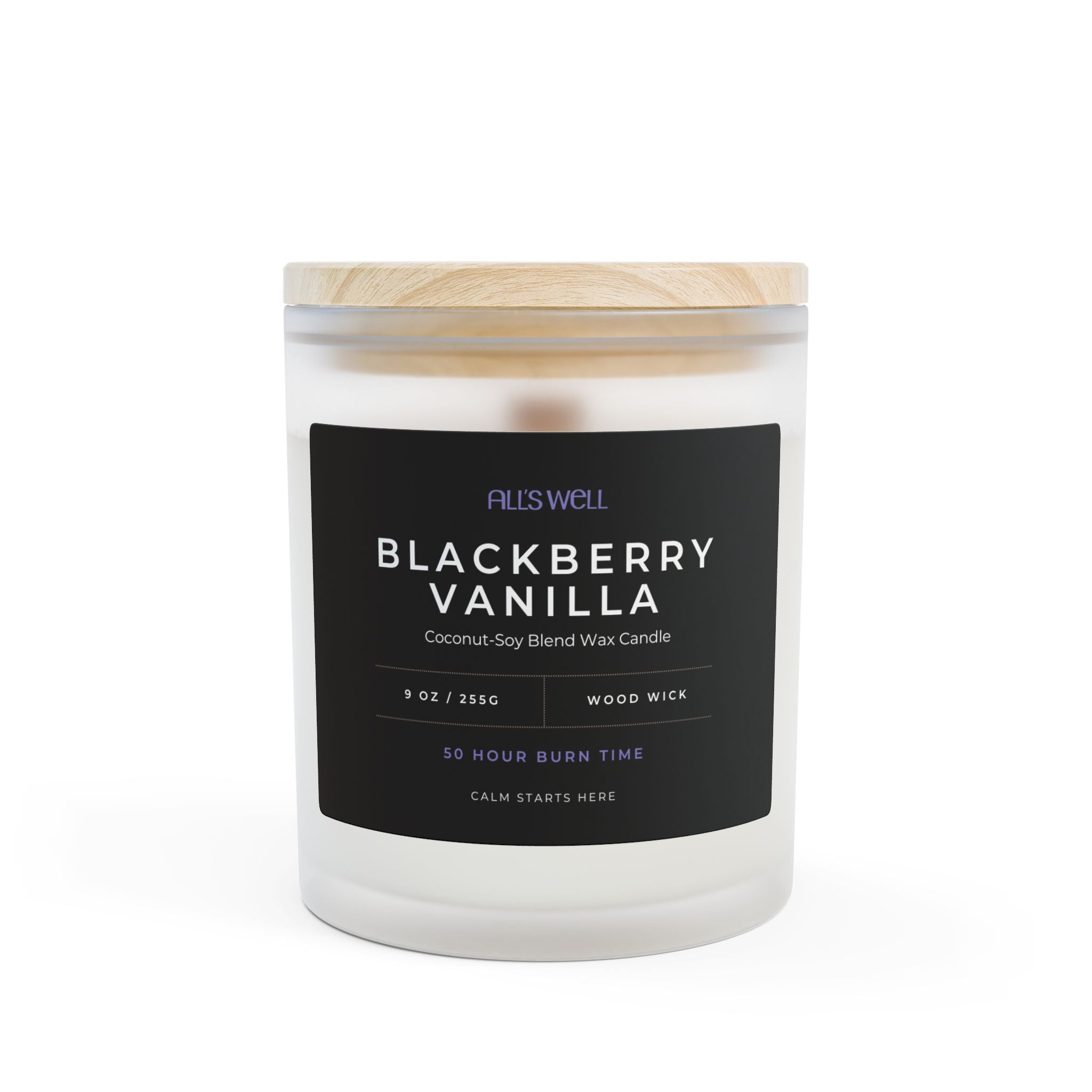 Premium Wood Wick Candle - Hand Poured Coconut-Soy Wax
